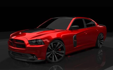 The 2011 Redline Dodge Charger brings the 2011 version of the vehicle lower to the ground with a suspension that lowers the car one inch.