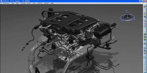 Chrysler engine in CATIA Version 6