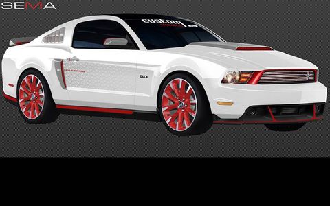 A Mustang GT by Ford Vehicle Personalization shows what can be fashioned using Ford Custom Accessories items and some serious creativity.