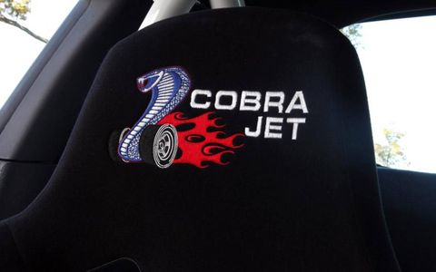 The 2013 Mustang Cobra Jet's seats will feature the familiar Cobra Jet logo.