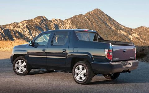 The Ridgeline lacks the hauling and towing numbers to compete with the newer trucks, like the Ford F-150 and Chevrolet Silverado.
