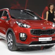 The 2017 Sportage is shown here in European spec and will be shown to the public at the 2016 Frankfurt Motor Show.