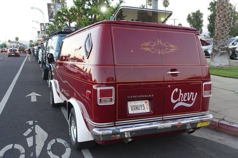 A gleaming Wild Cherry cruises Van Nuys Boulevard one last time.