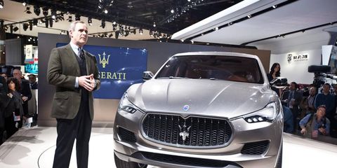 Maserati CEO Harald Wester unveils the Kubang concept for the first time in North America