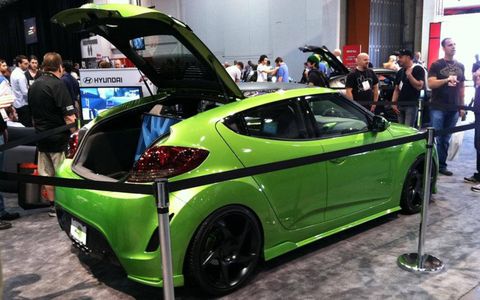 Hyundai dropped an Xbox 360 in the back of the Veloster