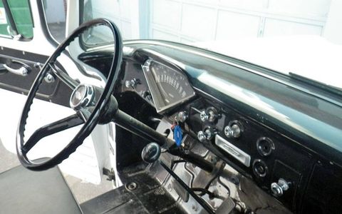 Function definitely precedes form as far as interior appointments on this 1959 Chevrolet Suburban are concerned.
