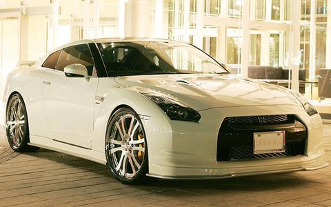 The GT-R from the front.