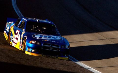 Brad Keselowski trails Jimmie Johnson by seven points in the Sprint Cup Series championship.
