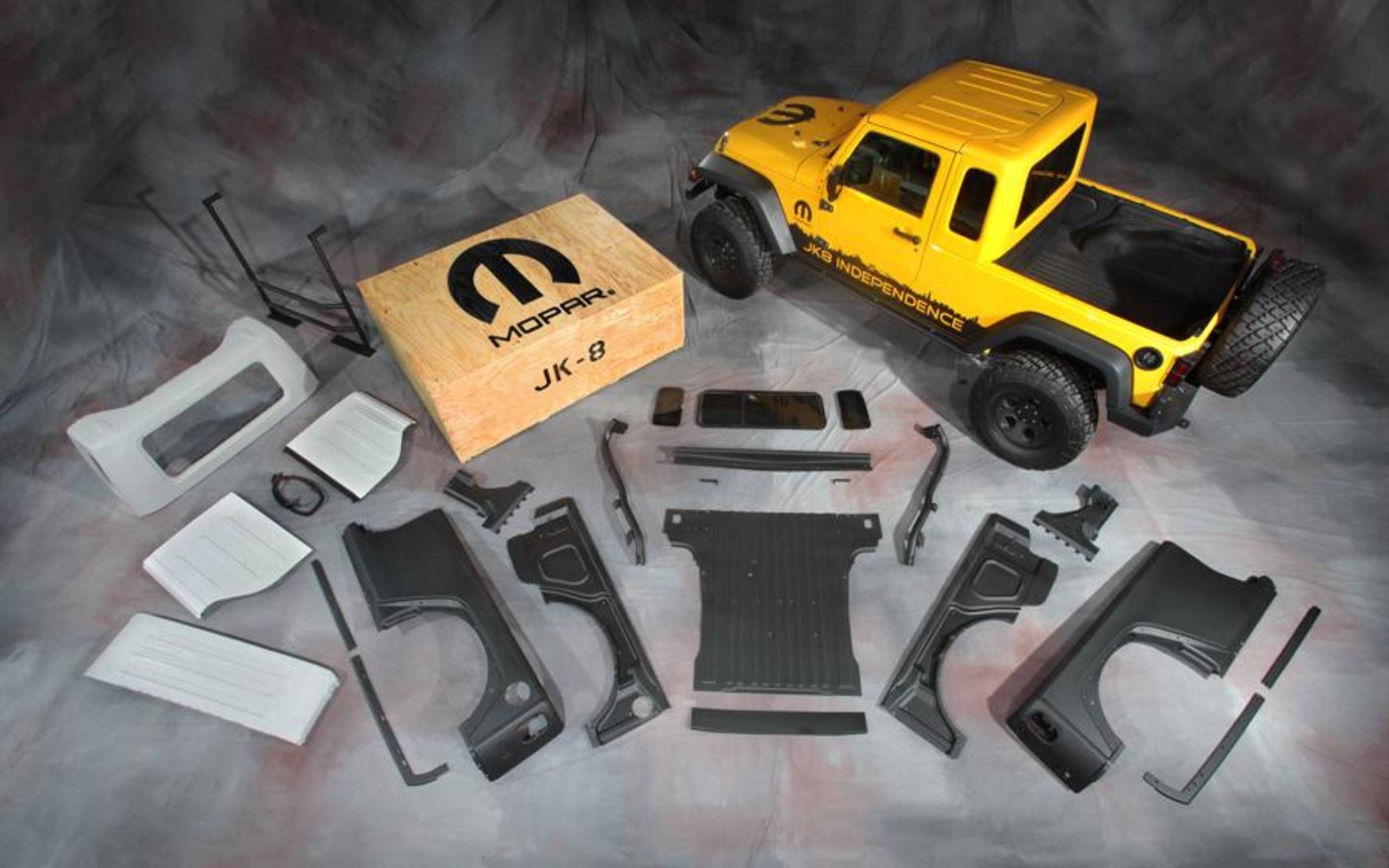 Mopar offers pickup conversion for the Jeep Wrangler Unlimited