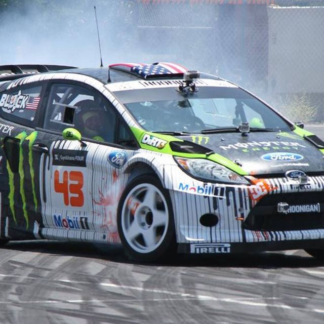 Ken Block's Hybrid Function Hoon Vehicle Ford Fiesta can be configured for three types of racing.