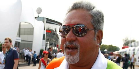 Force India team principal Vijay Mallya.