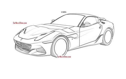 New Ferrari F12 Variant Leaked In Patent Drawings