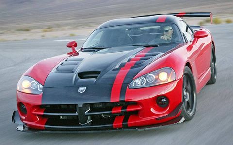 Based on the 2008 Viper Coupe, the ACR ("American Club Racer") is a street-legal Viper built for the racetrack.