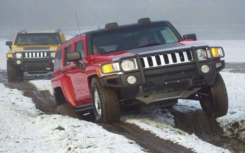 Most driving schools give students ample track time to learn the capabilities and limits of fine sports cars. The Hummer Driving Academy, operated by AM General at its South Bend, Indiana, headquarters, does the same thing for its students, though track time here is off-track and in the woods.