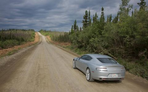 Driving an Aston Martin Rapide on the famed Dalton Highway north of the Arctic Circle was a trip. The road was built, in part, to deliver supplies for construction of the trans-Alaska oil pipeline, which snakes alongside much of the highway. While the Rapide handled the road, it was a bit out of place among the big rigs.
