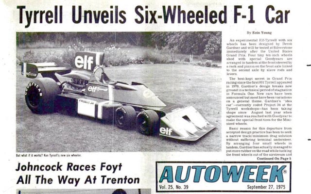 The Iconic Six Wheel Elf Tyrrell P34 Unveiled Autoweek Archives