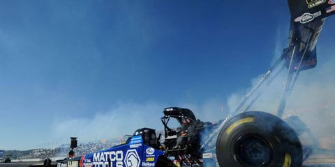 Antron Brown captured his first season championship in NHRA Top Fuel
