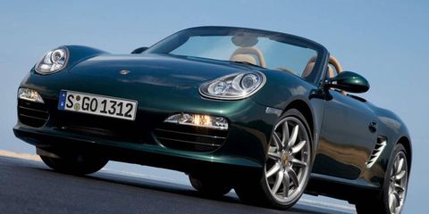 Porsche is considering building a roadster smaller than the Boxster, shown.