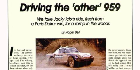 <i>Autoweek</i> archives: The 'other' 959