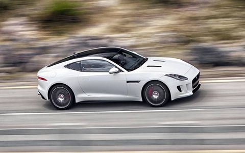 The 2014 Jaguar F-Type R Coupe was unveiled before the start of the LA Auto Show.