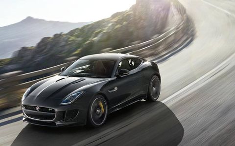 The F-Type Coupe will come with the V6, the supercharged V6, and this stormin' R variant here.