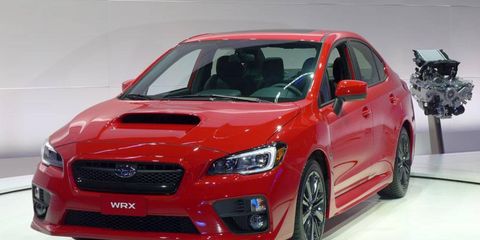Front view of the 2015 Subaru WRX.