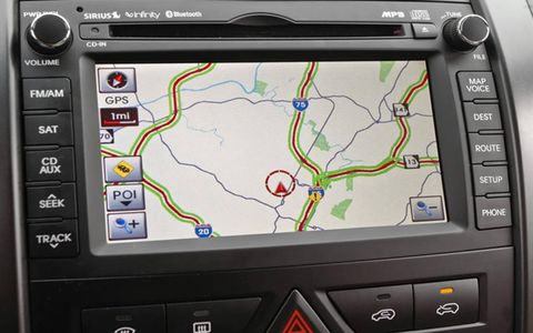 Kia's navigation system isn't the prettiest, but it's as effective and easy to use in the 2012 Sorento as it is in Kia's other products.