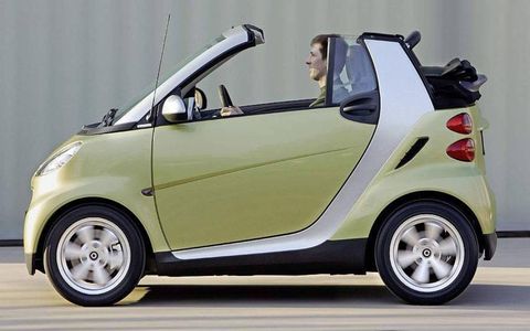Not particularly efficient or inexpensive, terrible to drive on the highway and just plain goofy looking, the Smart Fortwo is a top automotive turkey in our book.