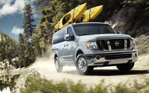 The 2012 Nissan NV Passenger SL is a great option for anyone with a pressing need to cart around a dozen people or a mountain of cargo.