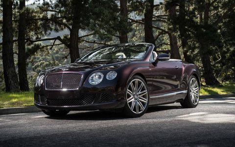 The 2013 Bentley Continental GT Speed Convertible will set you back $244,025.
