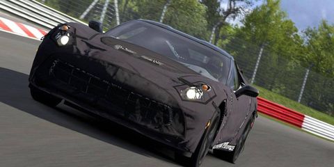 The 2014 Chevy Corvette prototype wears plenty of cover in Gran Turismo 5.