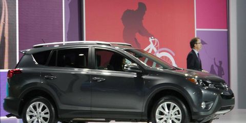 Toyota introduced the 2013 RAV4 SUV at the Los Angeles Auto Show.