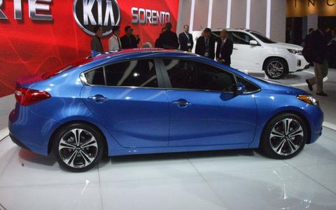 The redesigned 2014 Kia Forte has a more stylish exterior.