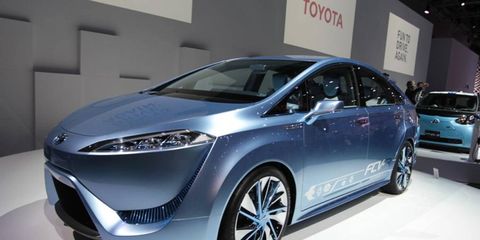 Toyota unveiled its fuel cell vehicle in Tokyo