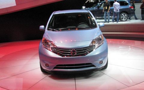 The 2014 Nissan Versa Note was unveiled at the Detroit auto show.