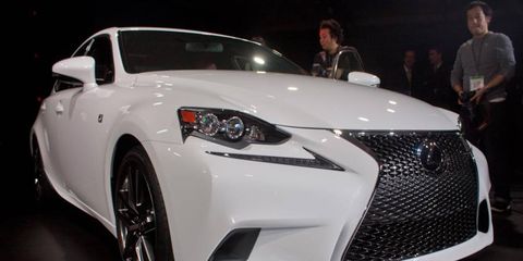 Lexus wants you to get used to that spindle grille.
