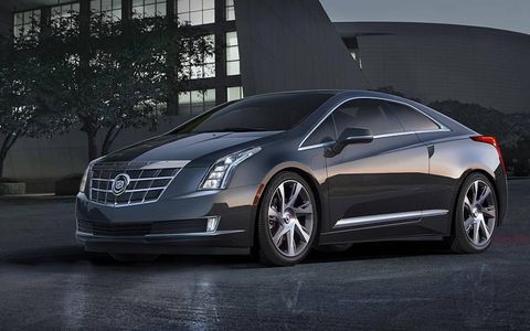 A front view of the 2014 Cadillac ELR.