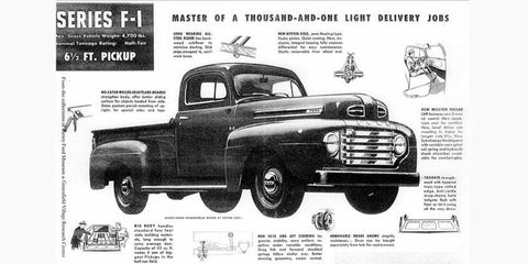 Marketing material from the 1948 Ford F-series.