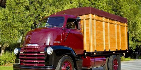 The 1948 Chevrolet COE truck sold for $97,900.