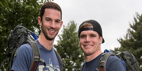 Alexander Rossi, left, and Conor Daly represent Team IndyCar in the next season of "The Amazing Race."