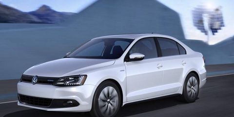The Jetta Hybrid will be able to go up to 44 mph on electric power alone.
