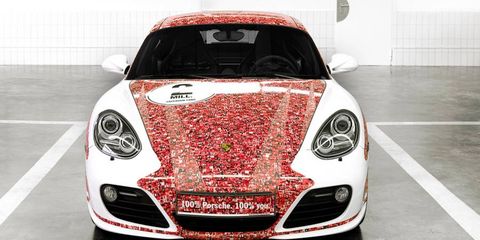 The Porsche Cayman S and its 2 million Facebook fans.