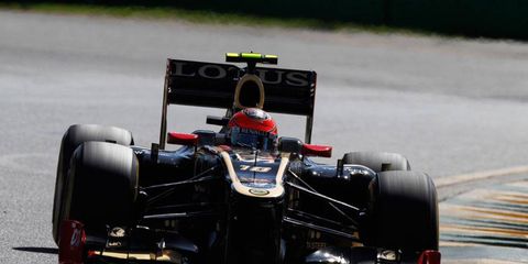 Roman Grosjean took a big step toward becoming a main contender again by finishing third in qualifying in his Lotus.