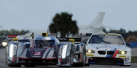 Tom Kristensen's Audi was the fastest car on the track on Thursday night during the final practice for Saturday's race at Sebring.