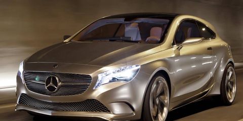 The Mercedes-Benz Concept Style Coupe will be based on the A-class concept, shown.