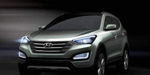 Hyundai will introduce the Santa Fe at the New York auto show.