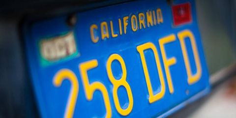 Retro plates such as this 1970s model could return to California roads.