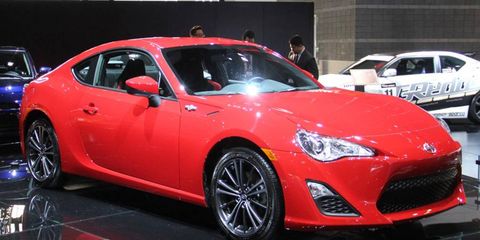 The Scion FR-S (shown) shares its platform and powertrain with the Subaru BRZ.
