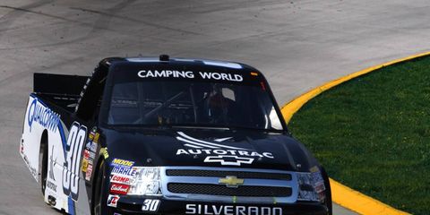 Nelson Piquet Jr. set the track on fire on Friday during the second round of NASCAR Camping World Truck Series practice. Piquet Jr. was the fastest truck in the field.