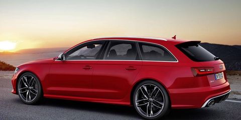 The Audi RS6 has all-wheel drive and a twin-turbo V8 that cranks out 552 hp.